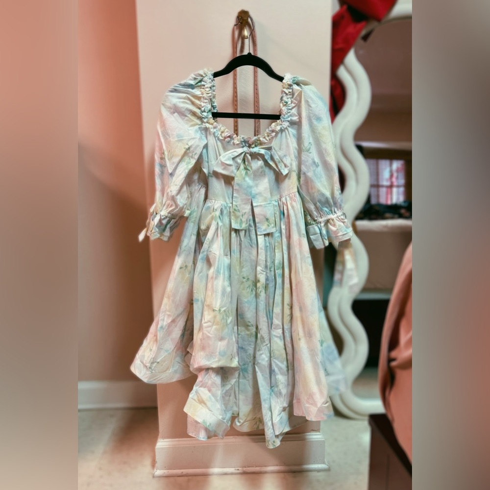 Selkie pastel rainbow dress, size small